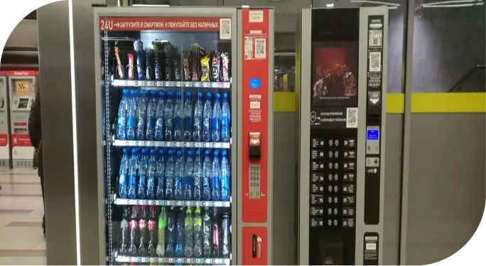 Modern drink vending machine installed in Chicago office by Windy City Vending