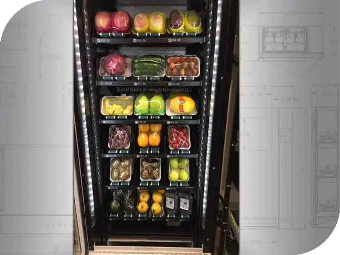 Fresh food vending machine catering service for Chicago businesses and offices